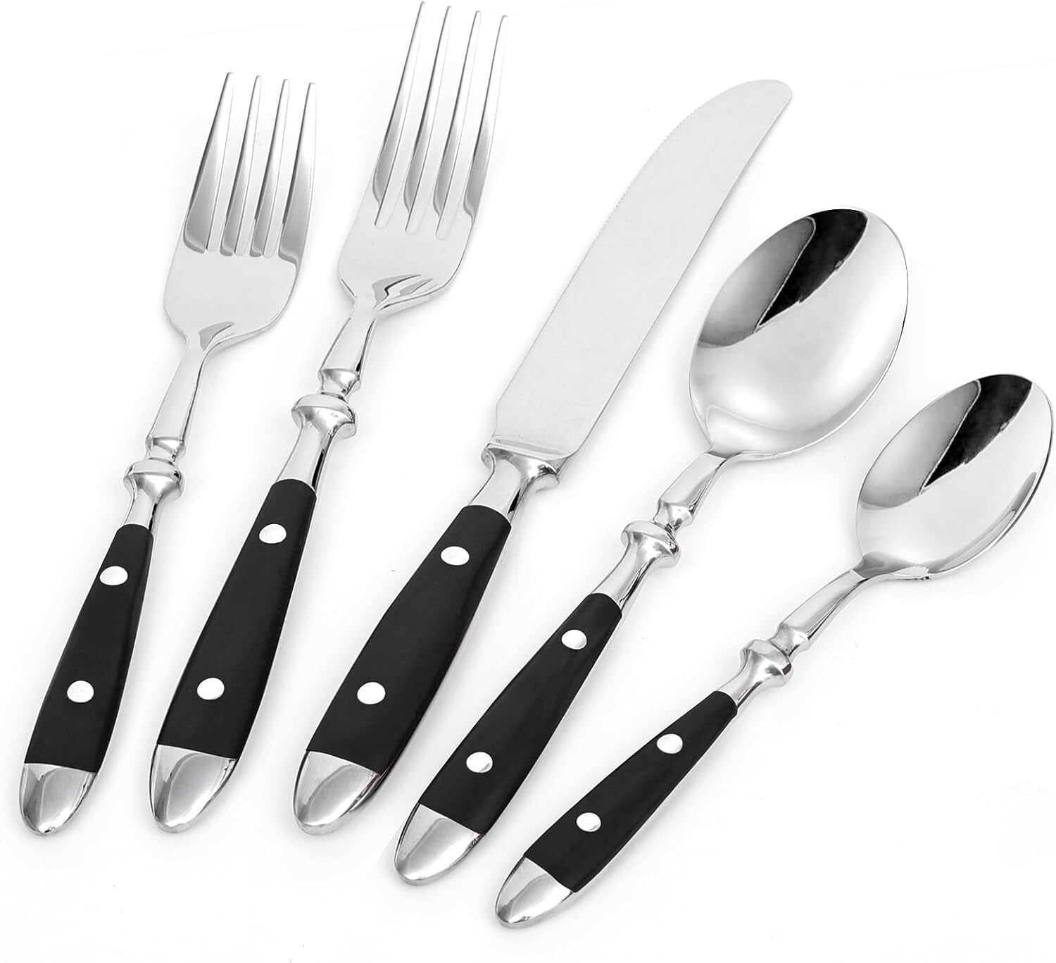 Heavy-Duty Stainless Steel Silverware Set for 4 - 20-Piece Classic Elegance