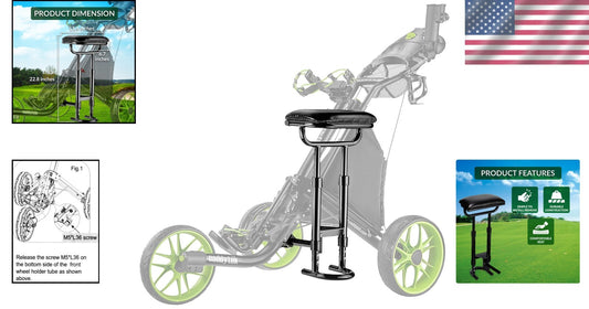 CaddyLite EZ Seat Replacement - Removable Driver's Side Comfort in Black