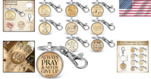 Load image into Gallery viewer, 54-Piece Christian Keychain Set with Bible Verses - Inspirational Gifts for All