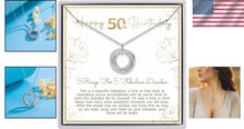 Load image into Gallery viewer, Stylish 50th Birthday Jewelry - Non-Allergenic Sterling Silver Necklace for Her