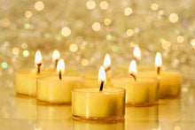Load image into Gallery viewer, Pure Beeswax Tea Lights - Handmade Unscented Candles, 48 Pack - 4 Hour Burn Time