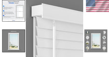 Load image into Gallery viewer, Custom Cut 2-Inch Faux Wood Blinds - Room Darkening, No Cords - 23" x 64"