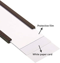 Load image into Gallery viewer, Versatile Magnetic Data Card Holders 3x6 Inch - Perfect for Shelving