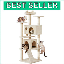 Load image into Gallery viewer, Durable 70in Cat Tree for Indoor Cats with Scratching Posts &amp; Fun Accessories