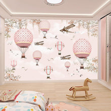 Load image into Gallery viewer, Beautiful Fade-Resistant Hot Air Balloon Mural – Perfect for Kids' Rooms
