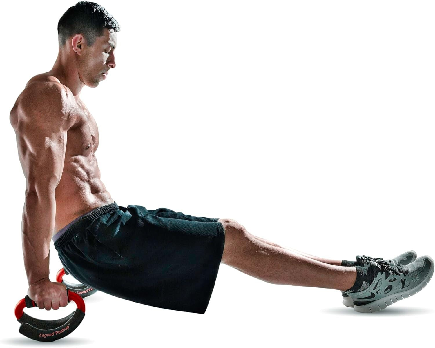 Advanced Push-Up Bars with Rocking Handle for Natural Movement & Results