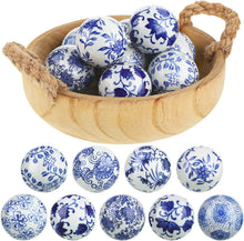 Load image into Gallery viewer, Versatile 9-Piece Set of Glazed Ceramic Balls for Farmhouse and Eclectic Styles