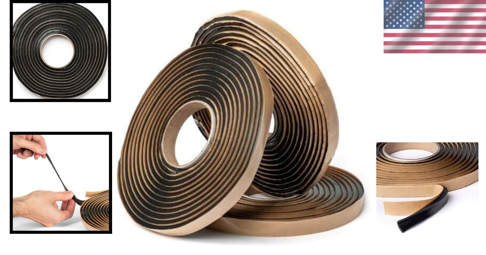 Damplifier Butyl Sealant Tape - 20 ft Waterproof Automotive & Household Sealant