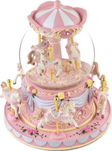 Load image into Gallery viewer, Enchanting Snow Globe Music Box: 'You Are My Sunshine' with Multi-Color Lights