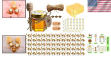Load image into Gallery viewer, Personalized Mini Honey Jars with Dipper - 1.5oz for Weddings &amp; Baby Showers