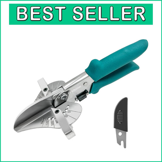 Durable Miter Shears with SK5 Steel Blade & Protective Sheath for Safe Crafting