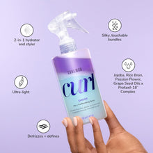Load image into Gallery viewer, Coconut-Vanilla Curl Defining Spray - Crunch-Free &amp; Frizz Reduction Formula