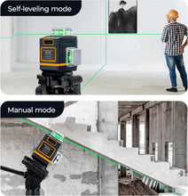Load image into Gallery viewer, Compact Self-Leveling Laser Level with 12 Bright Lines – Durable and Portable