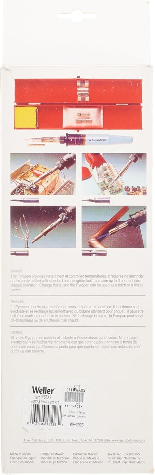 Pyropen Professional Cordless Butane Soldering Iron - Quick Heating & Portable