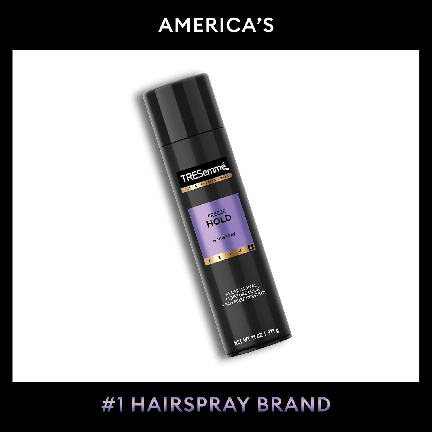 Cruelty-Free Freeze Hold Hairspray - 24-Hour Strong Hold for Humidity Resistance