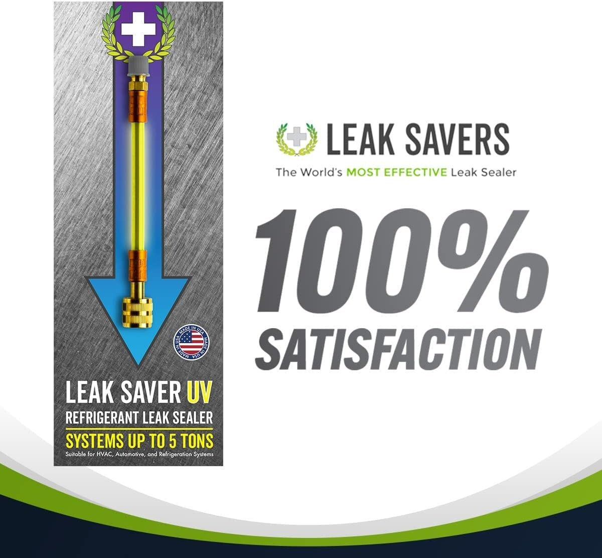 Direct Inject UV Refrigerant Leak Sealer with Dye - Compatible with All Systems