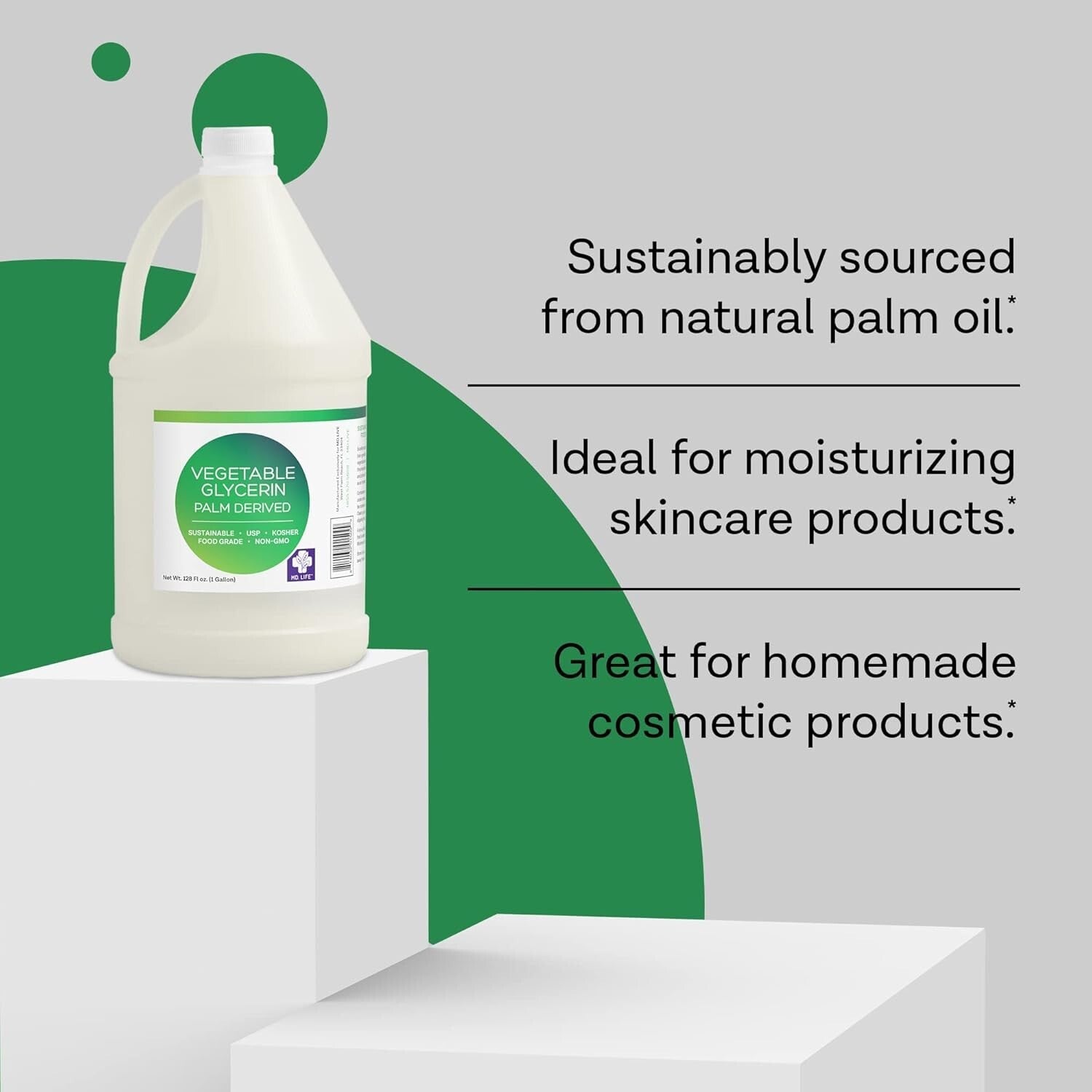 Sustainable 1 Gallon Vegetable Glycerin - Natural Humectant for DIY Skin & Soaps