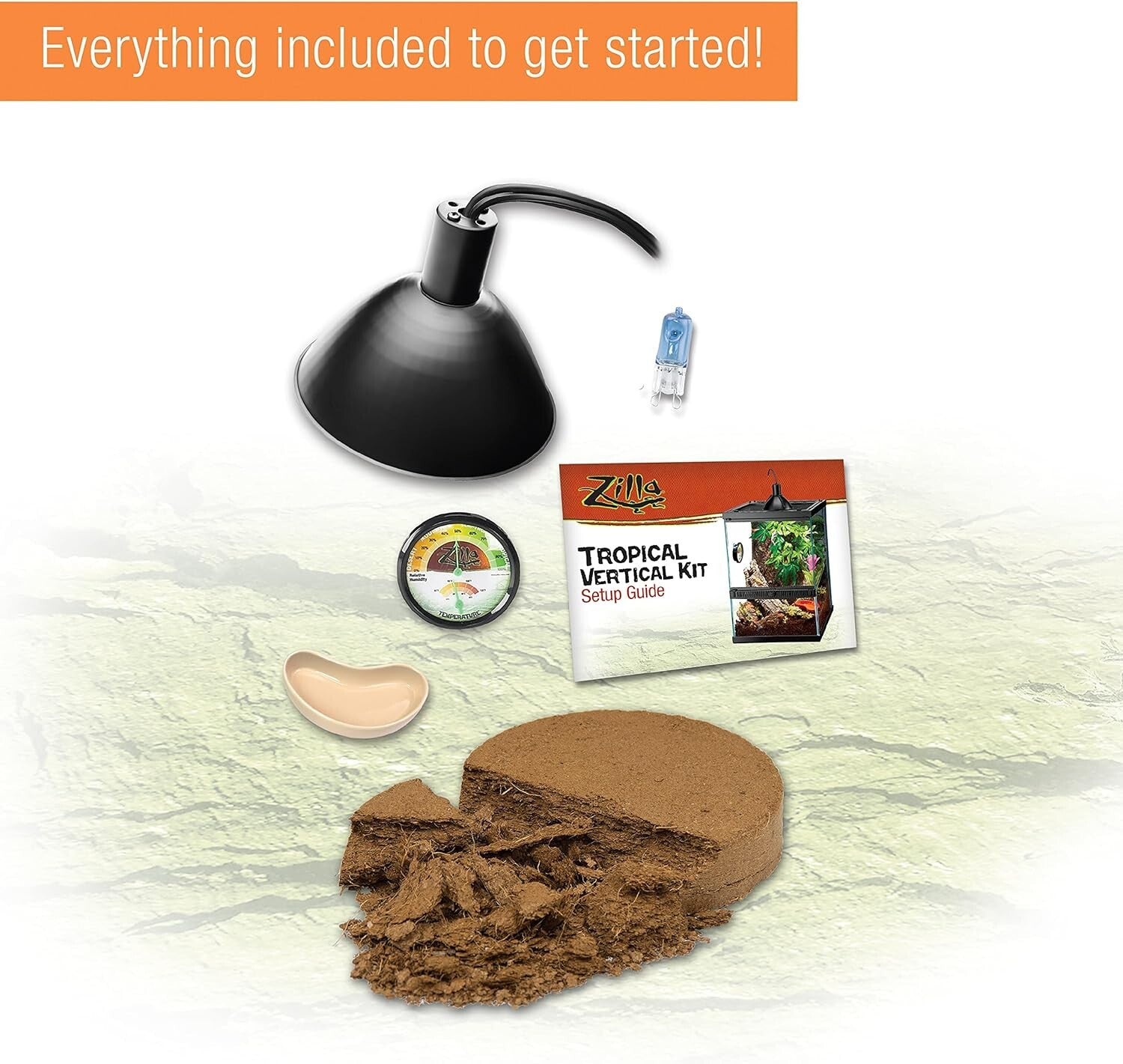 11 Gallon Glass Vertical Habitat Kit for Arboreal Reptiles & Amphibians