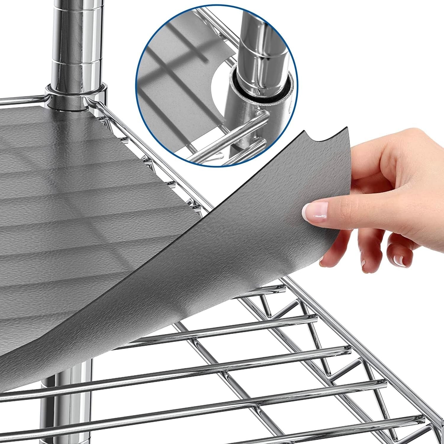 Durable Polypropylene Wire Shelf Liners – 18x48 Set of 4 for Organizing Spaces