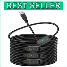 Load image into Gallery viewer, 75ft USB 3.0 Extension Cable - Male to Female for High-Speed Connectivity