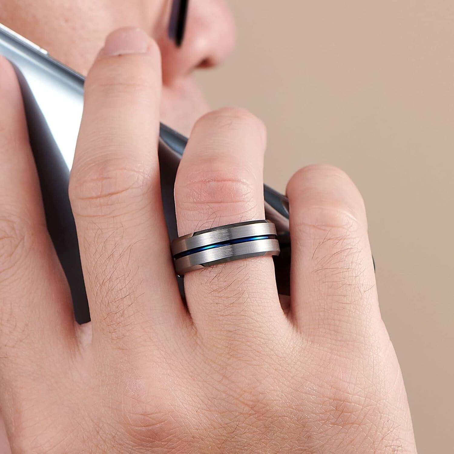 Elegant Wedding Rings Set for Couples - 925 Sterling Silver & Tungsten Bands