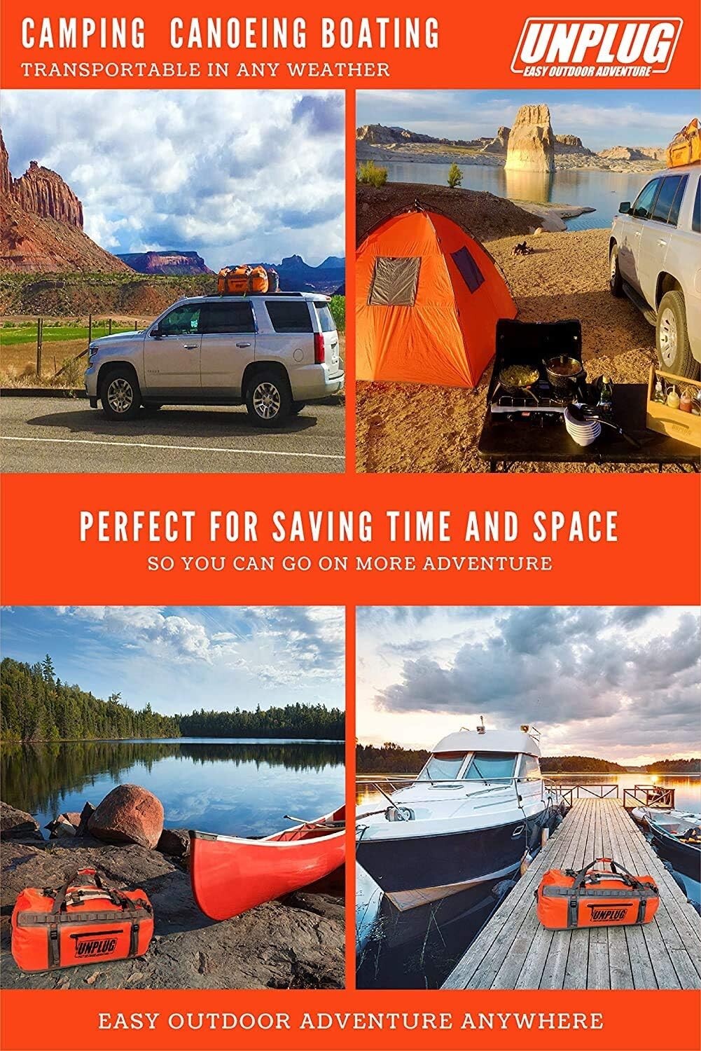 Multi-Functional Water-Resistant Travel Bag - Ideal for Outdoor Activities