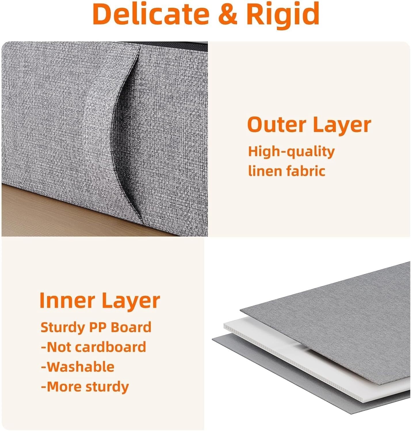 2 Pack Under Bed Storage Bins with Dividers – Stylish Grey Low Profile Solution