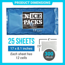 Load image into Gallery viewer, Reusable Non-Toxic Ice Packs - 25 Flexible Sheets for Coolers, Camping, &amp; Food