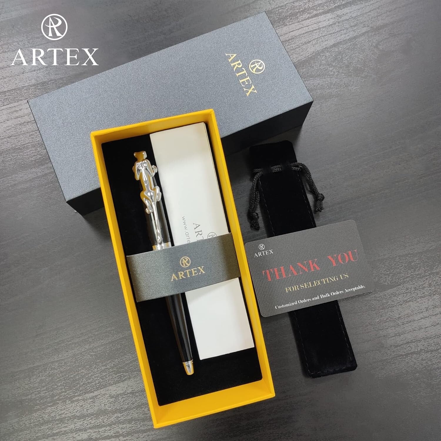 Black Fountain Pen with Gift Box - Luxury Writing Experience for Everyone