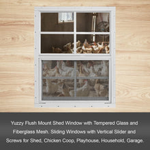 Load image into Gallery viewer, Weather-Resistant 2-Pack Small Aluminum Shed Windows with Adjustable Ventilation