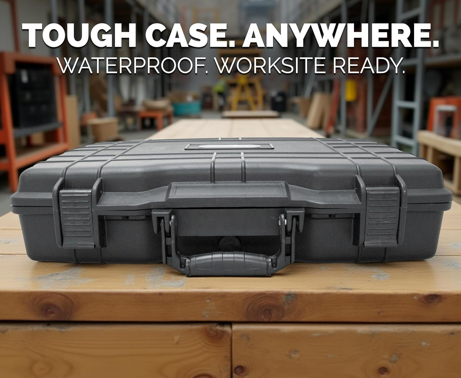 Durable Waterproof Hard Case with Foam for 15-17" Gaming Laptops - Secure Travel