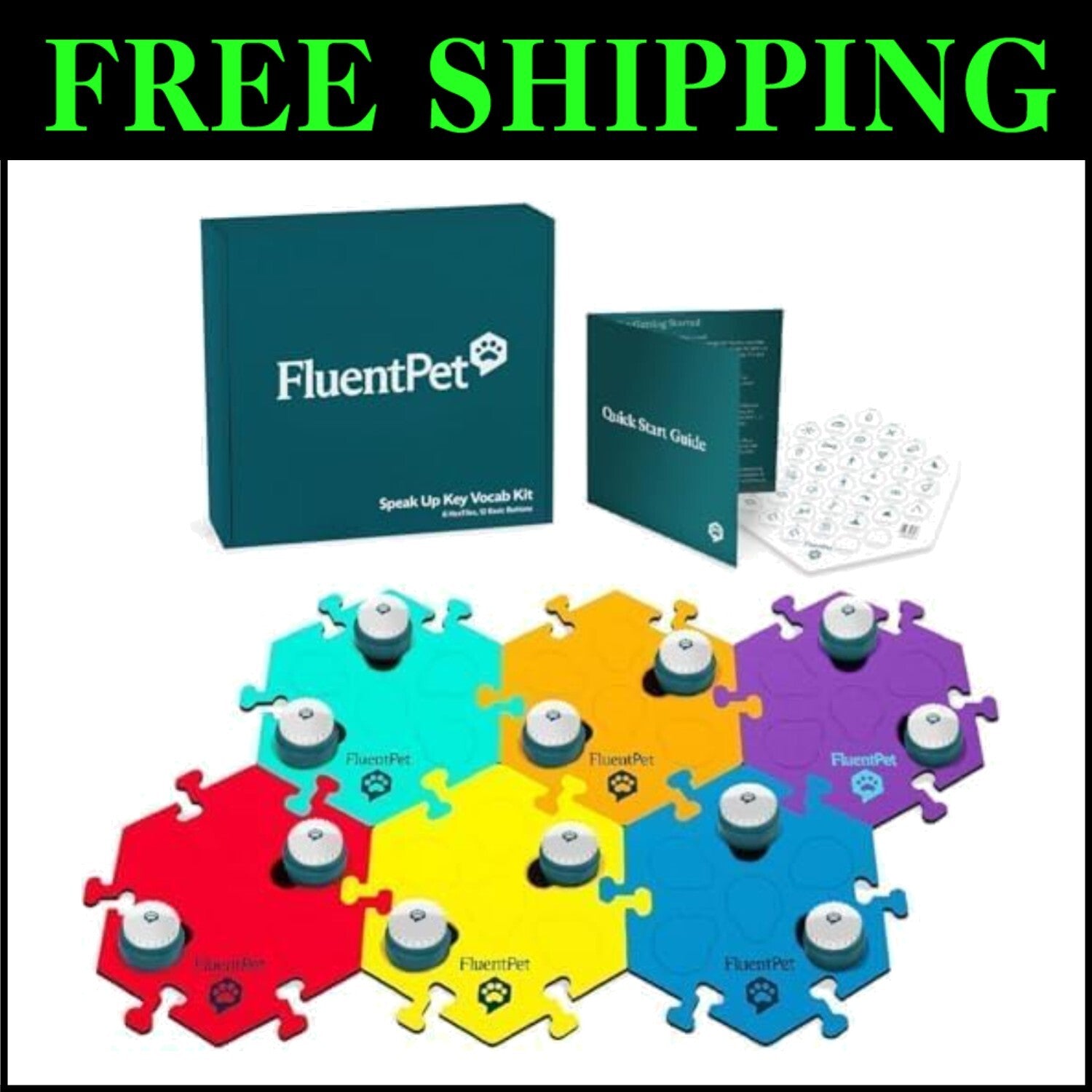 Customized Pet Training Button Set with Enhanced Audio - Perfect for Dogs & Cats