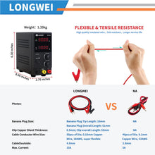 Load image into Gallery viewer, High Precision 30V 10A Benchtop Power Supply with LED Readout &amp; Safety Features