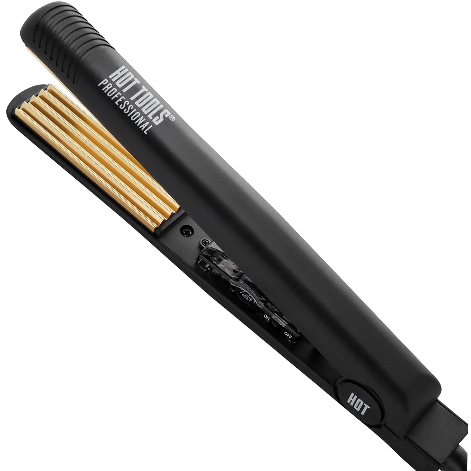 Versatile 24K Gold Crimping Iron with Variable Heat for Stunning Styles