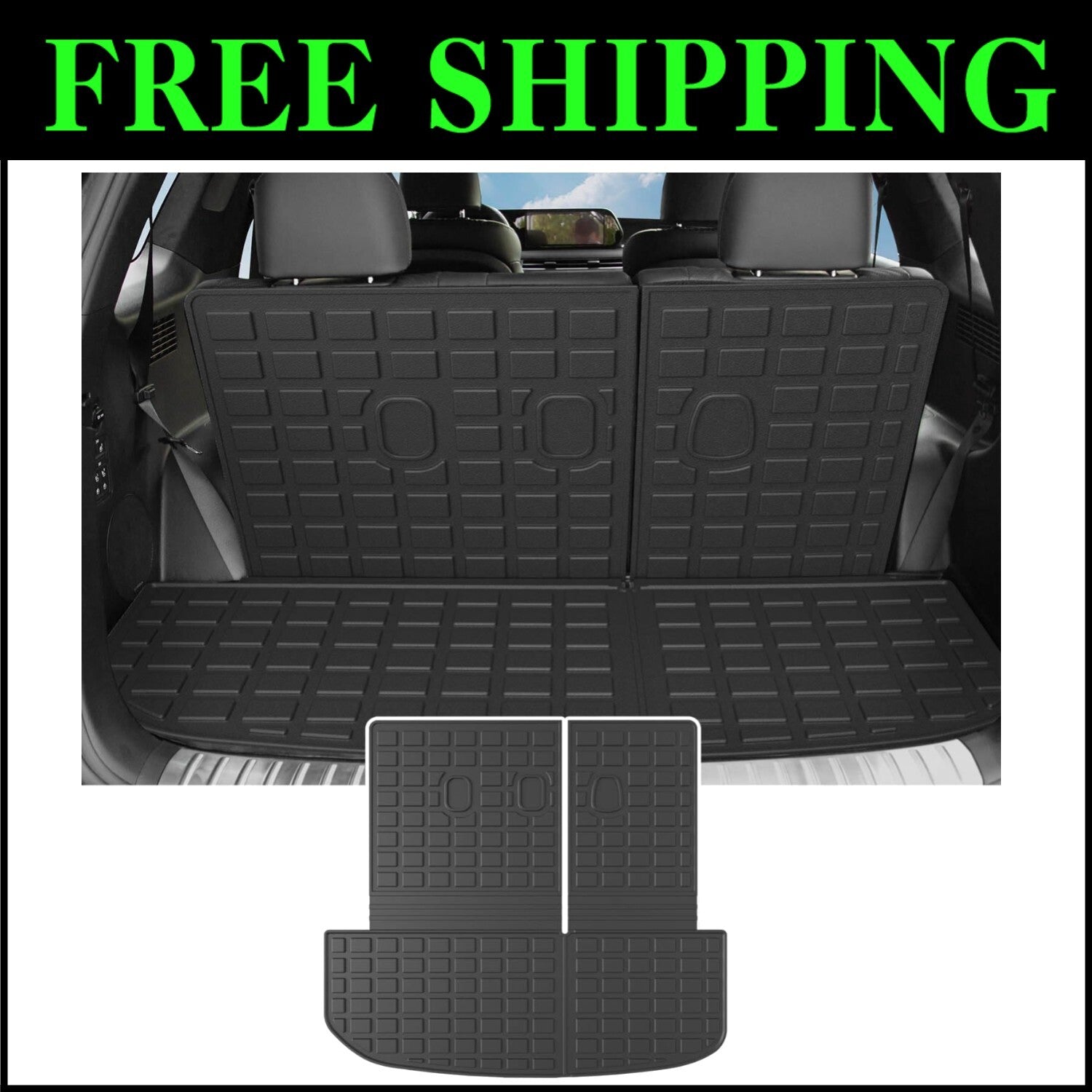 Custom-Fit Cargo Liner for 2020-2025 Hyundai Palisade with Backrest Protection