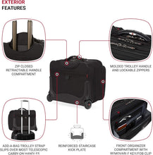 Load image into Gallery viewer, Wenger Patriot II 15.6-Inch Black Luggage with Padded Laptop Compartment