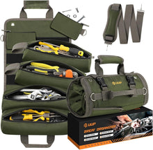 Load image into Gallery viewer, Compact Roll-Up Tool Organizer with 11 Pockets | Perfect for Mechanics and Gifts