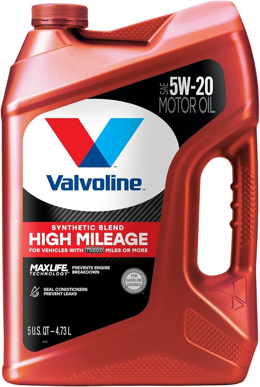 5W-20 Synthetic Blend Motor Oil - 3-Pack Case with Advanced Engine Protection