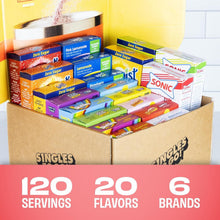 Load image into Gallery viewer, Bulk 120ct Drink Mix Pack – Sugar-Free 20 Flavors from Skittles, Sonic &amp; More