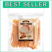 Load image into Gallery viewer, Natural Turkey Tendon Dog Treats - 1 lb Premium Chews for Healthy Medium Breeds
