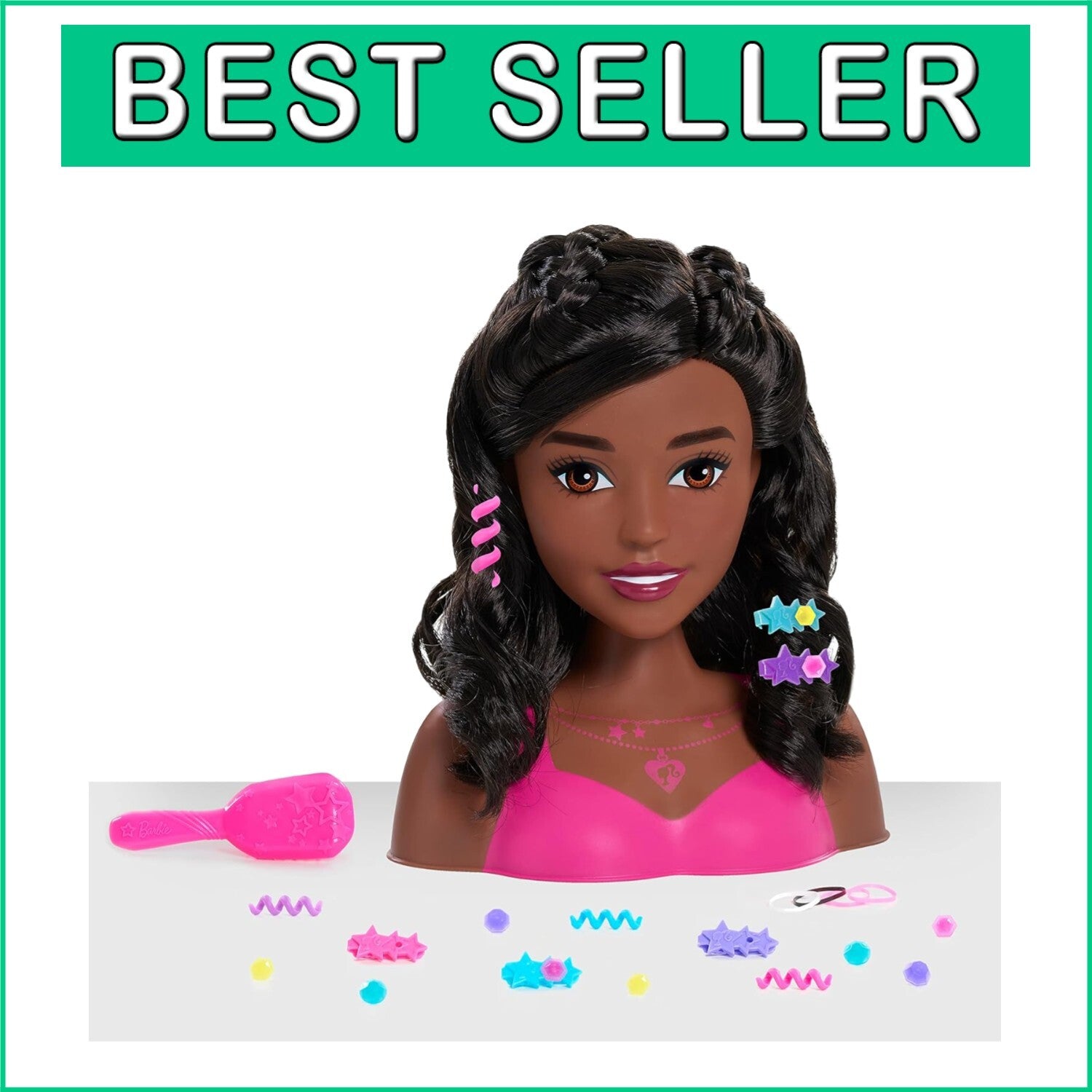 Fashionistas 8-Inch Styling Head with 20 Hair Accessories for Creative Play