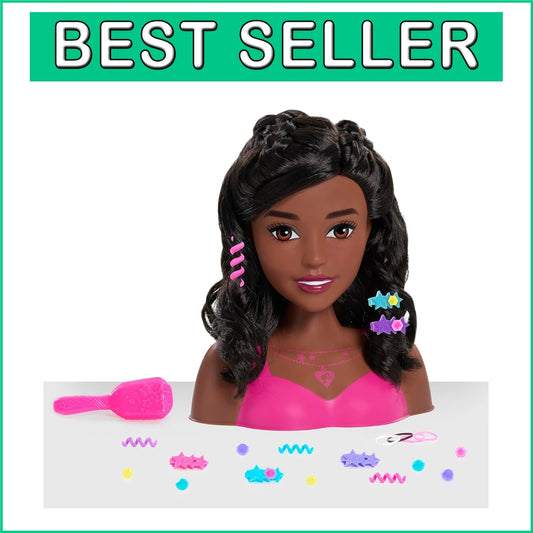 Fashionistas 8-Inch Styling Head with 20 Hair Accessories for Creative Play