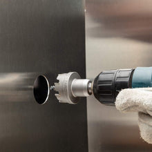Load image into Gallery viewer, 3-Piece Carbide Hole Saw Kit for Precision Metal Drilling - Includes Pilot Bits