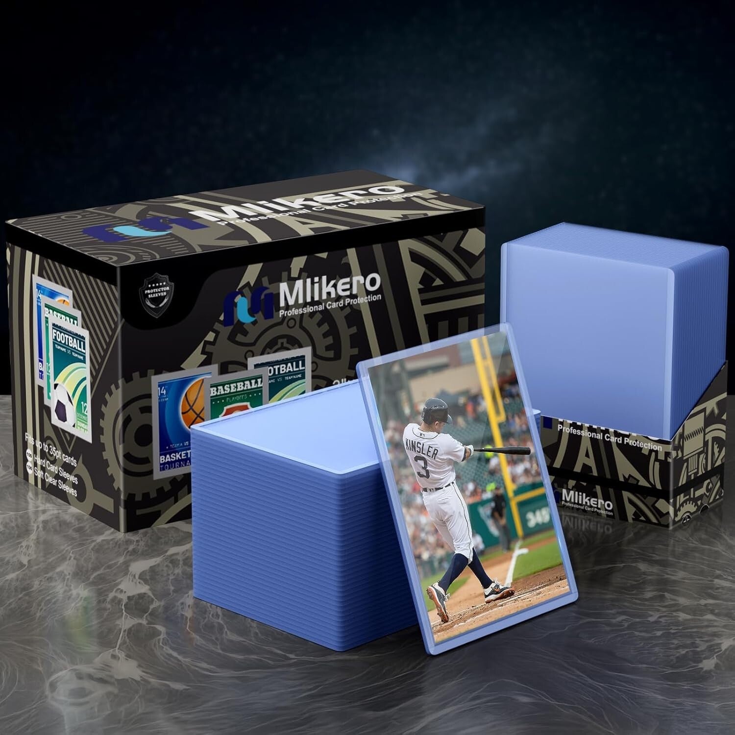2000 Durable Card Sleeves - Protectors for Baseball, Football, and Gaming Cards