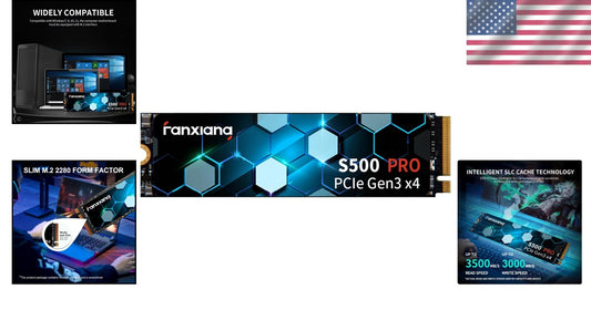 S500 Pro 2TB SSD - 3500MB/s Speed, Shock Resistant, Perfect for Gaming & Work