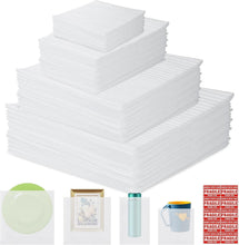Load image into Gallery viewer, Versatile 200 Pack Foam Pouches with 50 Fragile Labels - Protect Your Valuables