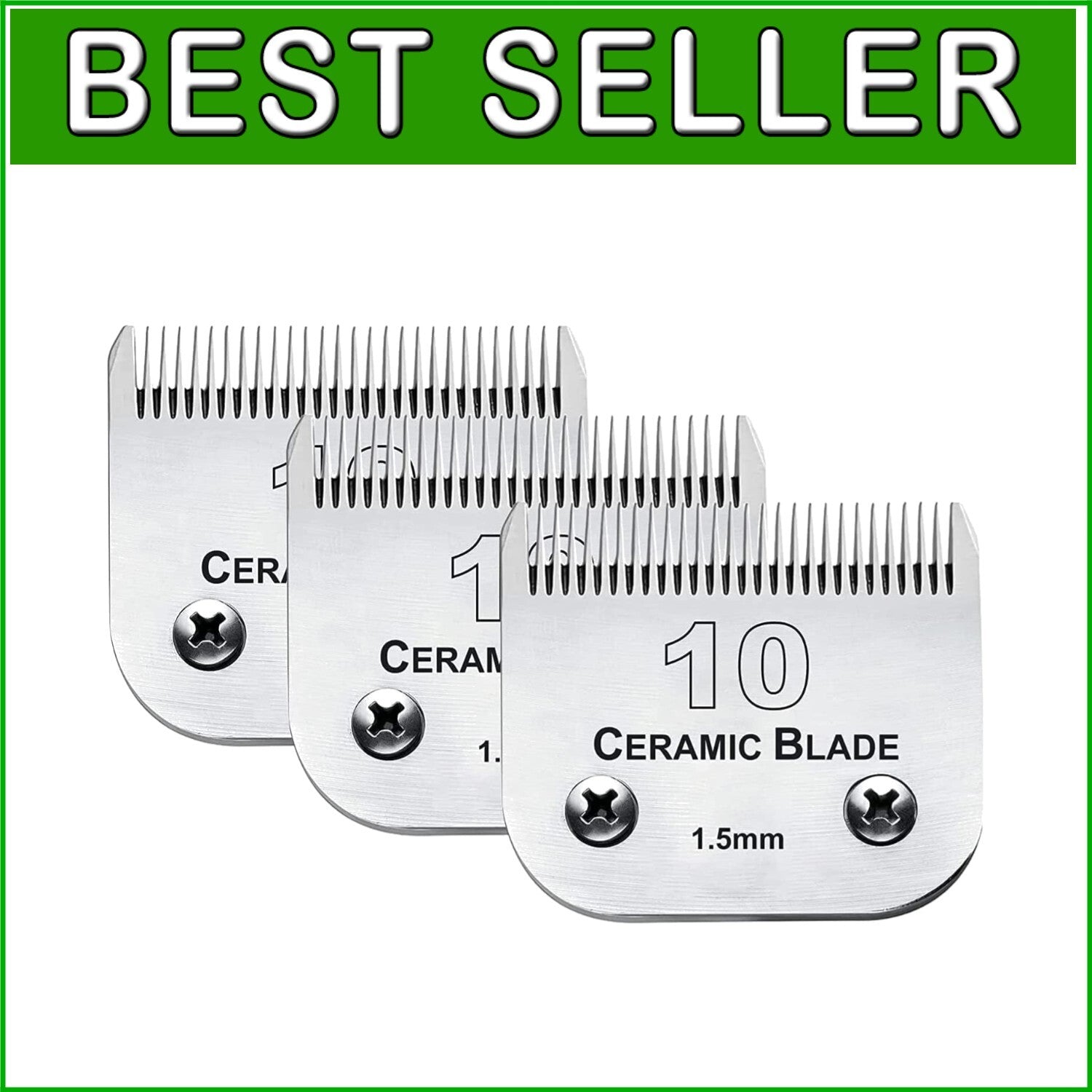Ceramic and Stainless Steel Dog Grooming Replacement Blades - Heat Resistant