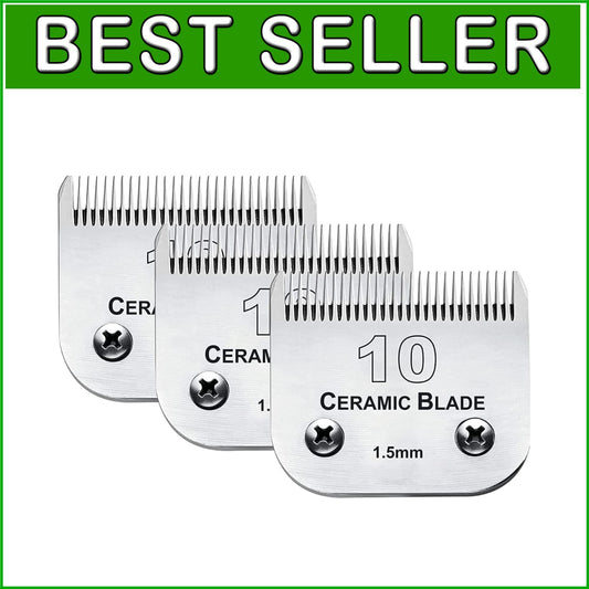 Ceramic and Stainless Steel Dog Grooming Replacement Blades - Heat Resistant