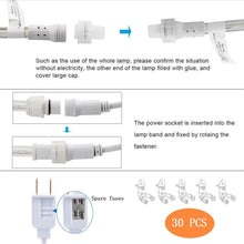 Load image into Gallery viewer, Connectable 100ft LED Rope Lights with Timer &amp; Memory - Perfect for Any Occasion