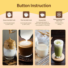 Load image into Gallery viewer, Whisper-Quiet 4-in-1 Milk Frother - 350ml Stainless Steel for Home Café Ideas